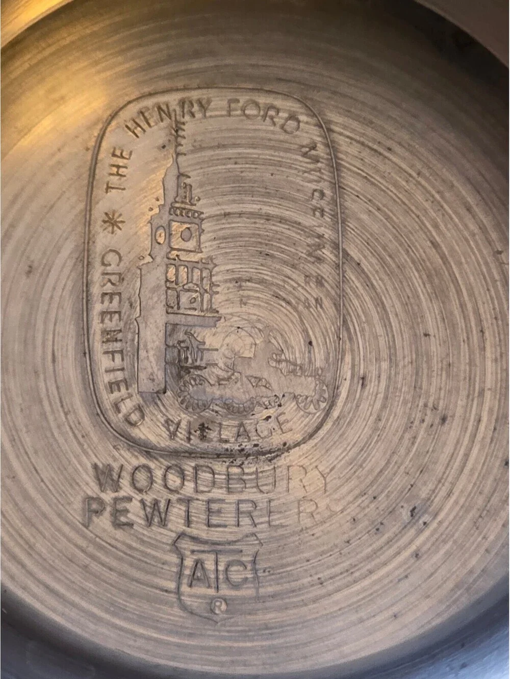 Woody Pewter Henry Ford Museum Greenfield Village Lidded Jar